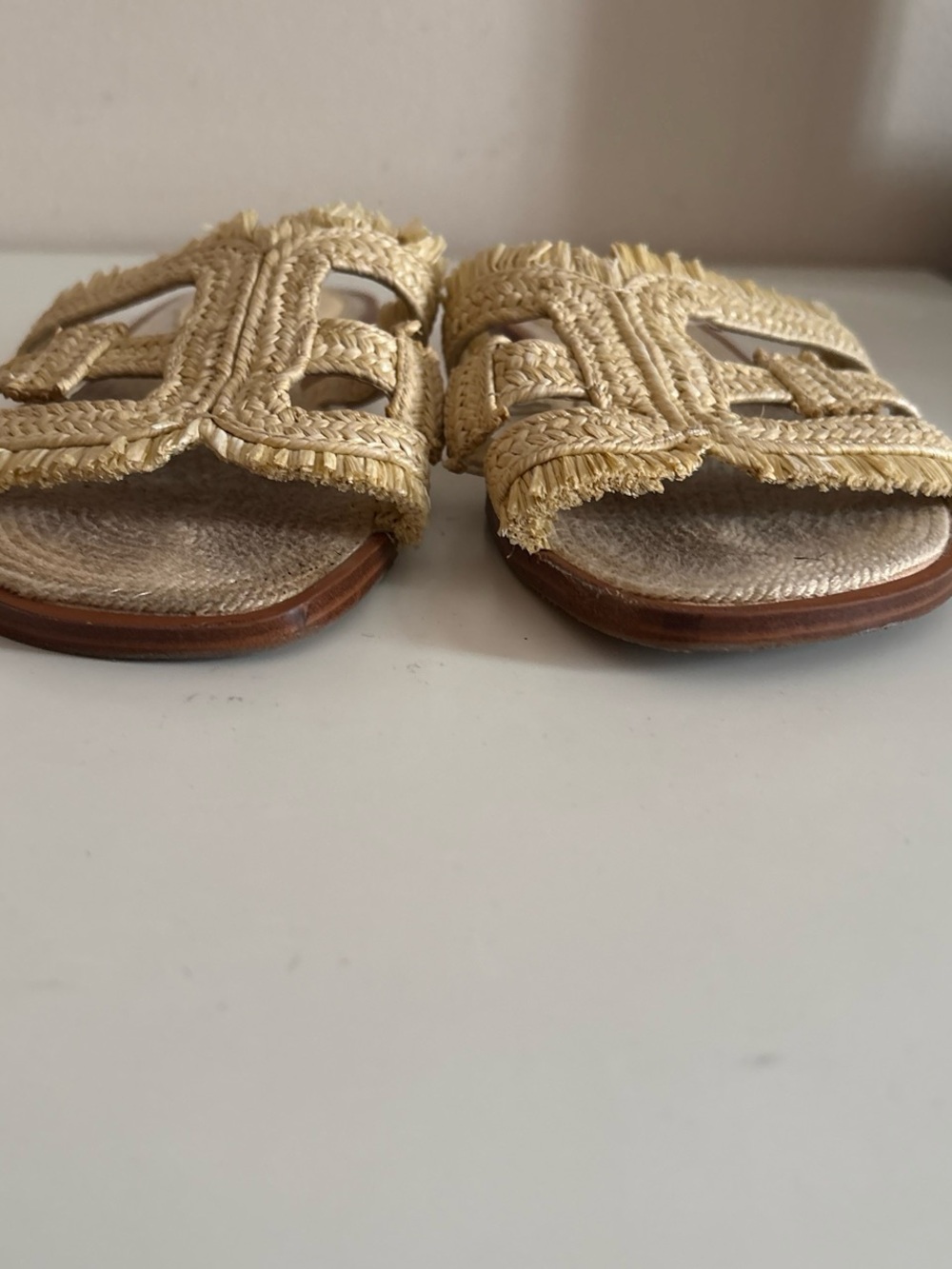 Sam Edelman Women's Raffia Slide Sandals in Natural 8.5 - Picture 5 of 8